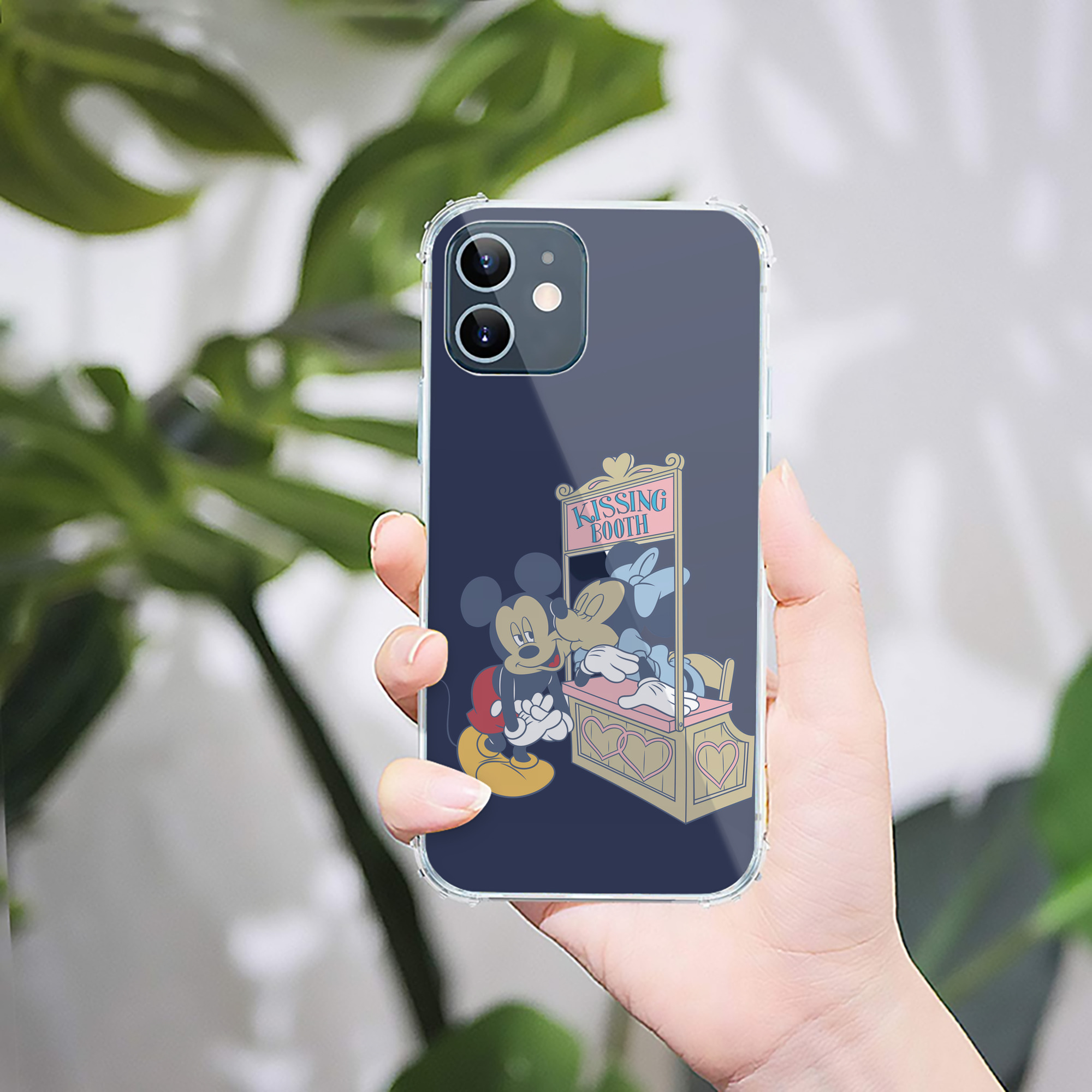（画像用） ミッキーマウス Mickey Mouse 【iPhone 12シリーズ対応】透明スマホケース（クリアソフトケース）